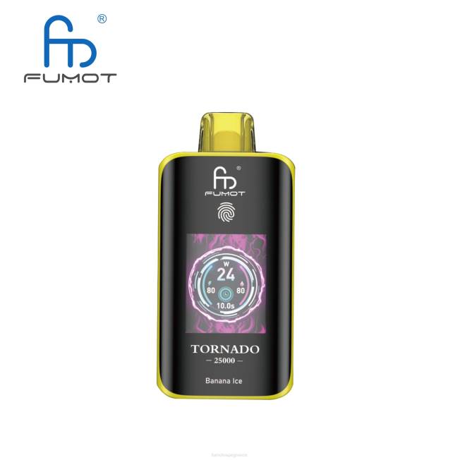 Fumot Tornado 25000 ατμούς μιας χρήσης πάγος μπανάνας - DN0F1 Fumot Vape Online Shop