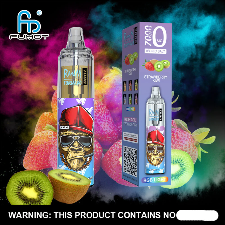 Fumot Tornado 0% 7000 στυλό μιας χρήσης - 14 ml (1 τεμάχιο) N0240503 | Fumot Disposable Vape μενθόλη μαύρης σταφίδας