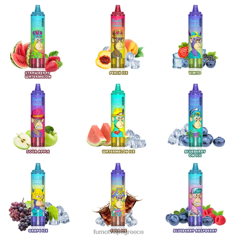 Fumot Tornado 15000 ατμούς μιας χρήσης - 25 ml (1 τεμάχιο) N0240181 | Fumot Vape Greece ξινόμηλο