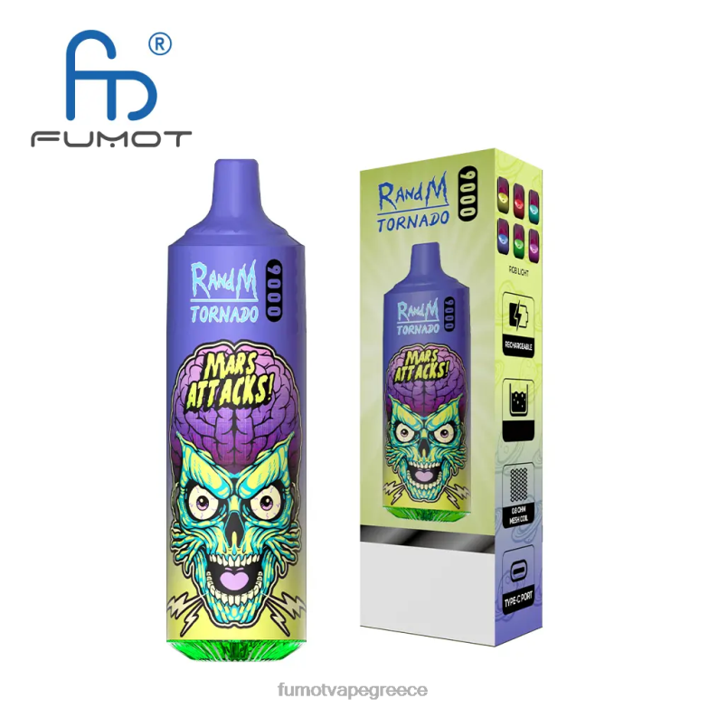 Fumot Tornado 18ml 9000 στυλό μιας χρήσης (1 τεμάχιο) N024032 | Fumot Vapes κορύνες