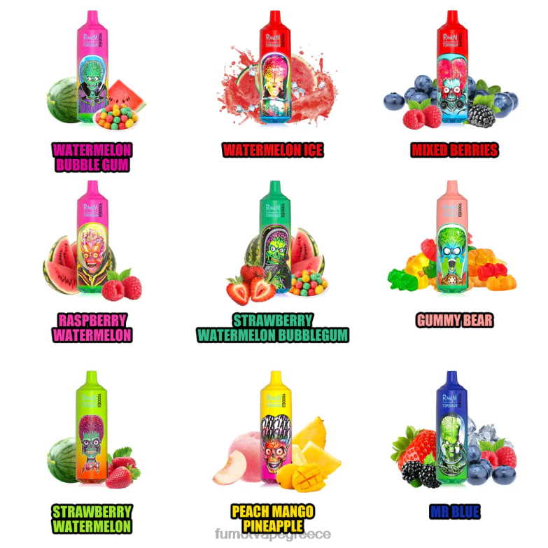 Fumot Tornado 1 τεμάχιο 9000 pro 18ml ατμού μίας χρήσης N0240218 | Fumot Vape Online Shop ice pop