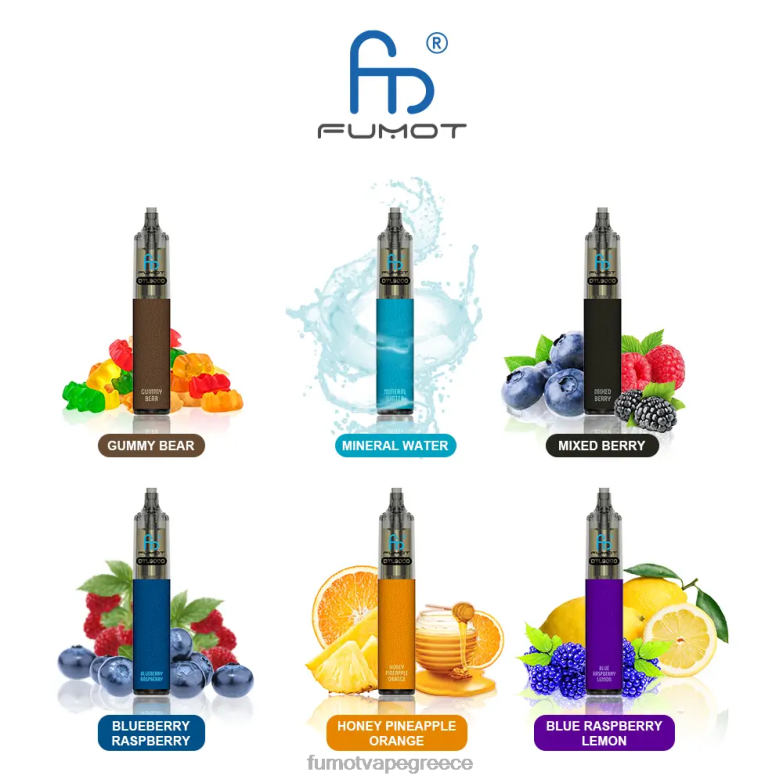 Fumot DTL στυλό μιας χρήσης 9000- 18ml (1 τεμάχιο) N0240378 | Fumot Vape Online Shop μεταλλικό νερό